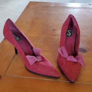 3 inch Heel red and pink